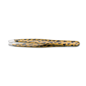 Pinzetta inox leopardo