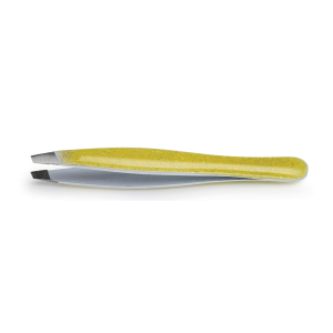 Pinzetta inox crystal gialla