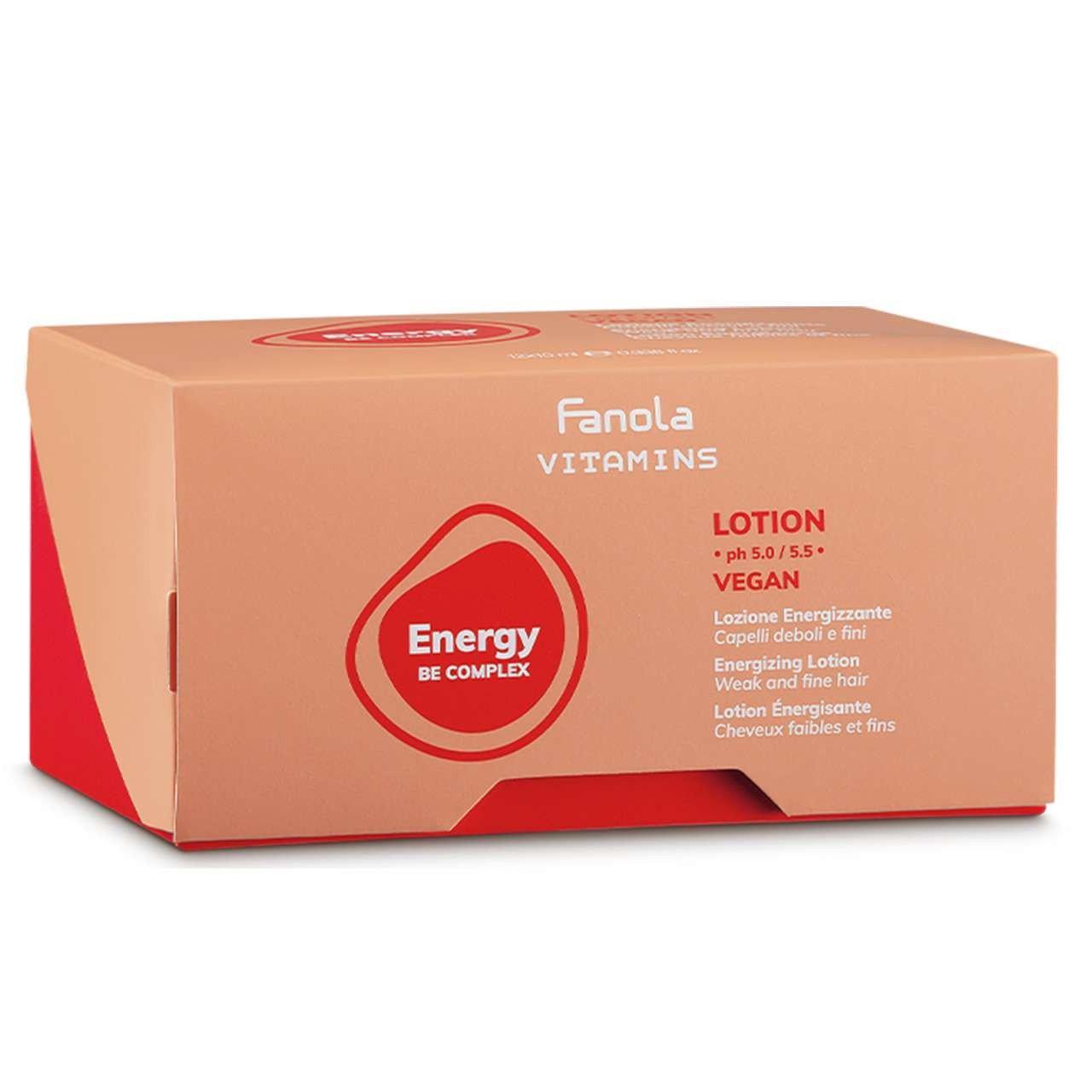 Fanola Vitamins Energy Lotion - Lozione Energizzante in Fiale Capelli Deboli e Fini fanola-energy-lozione-energizzante-anticaduta-12pz-x-10ml