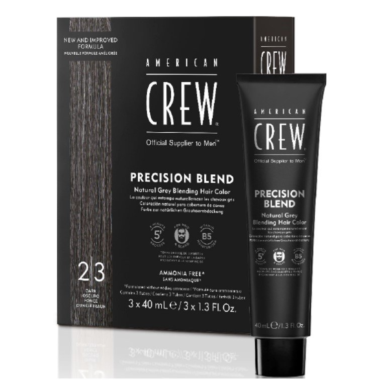 american crew american crew tono su tono precision blend 3x40ml 2/3 - foto 1 Tono su tono Precision Blend American Crew, confezione da 3 flaconi da 40ml tonalità 2/3