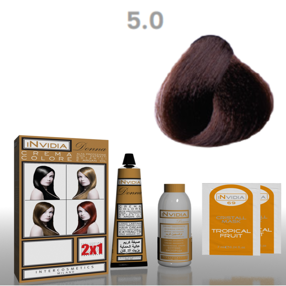 invidia-shampoo-colorante-crema-colore-donna-100ml-5.0-castano-chiaro Invidia Shampoo Colorante Crema Colore Donna 100ML 5.0 Castano Chiaro