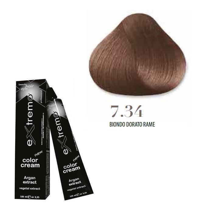 extremo-tinta-color-cream-argan-oil-100ml-7.34-biondo-dorato-ramato Extremo Tinta Color Cream Argan Oil 100ml 7.34 Biondo Dorato Ramato