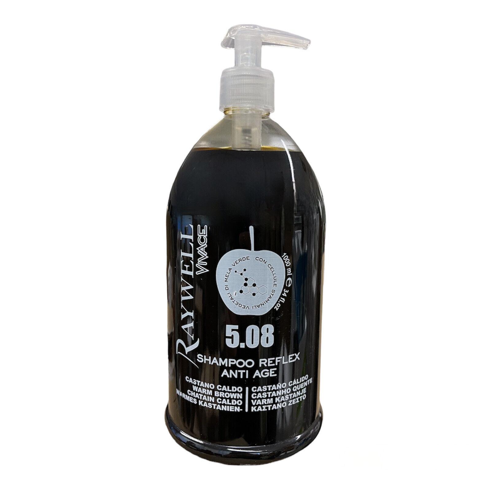 raywell-shampoo-riflessante-reflex-anti-age-1000ml-5.08-castano-caldo Raywell Shampoo Riflessante Reflex Anti Age 1000ml 5.08 Castano Caldo