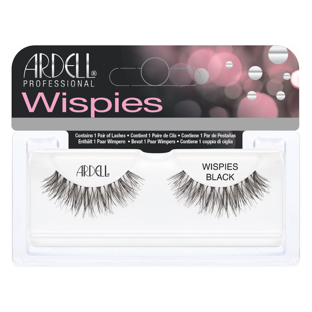 ardell-wispies-ciglia-finte-black- Confezione di Ardell Wispies Ciglia Finte Black con le ciglia visibili all'interno