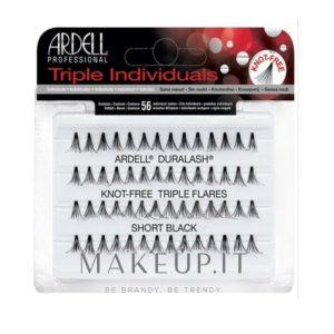 Triple individual ciglia finte short black