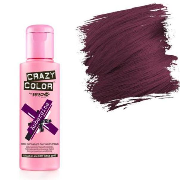 Crazy Color Crema Colorante Semipermanente 100ML E679 50 Aubergine