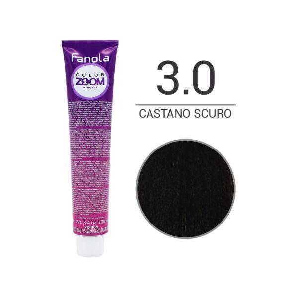 fanola-color-zoom-tinta-10-minuti-100-ml-3.0 Fanola Color Zoom Tinta 10 Minuti 100 ML 3.0