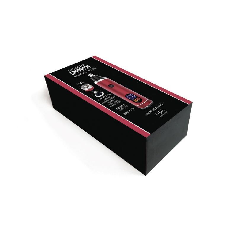 mp-hair-tosatrice-cordless-master-cut-smooth- Confezione aperta con tosatrice e accessori inclusi