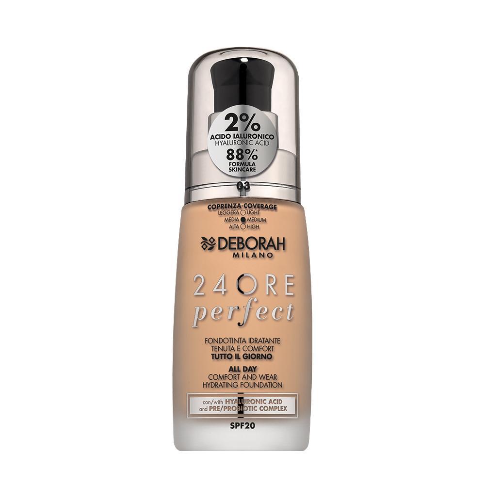 deborah-fondotinta-24-ore-perfect-con-acido-ialuronico-n.-3-caramel-beige Deborah Fondotinta 24 Ore Perfect Con Acido Ialuronico N. 3 Caramel Beige
