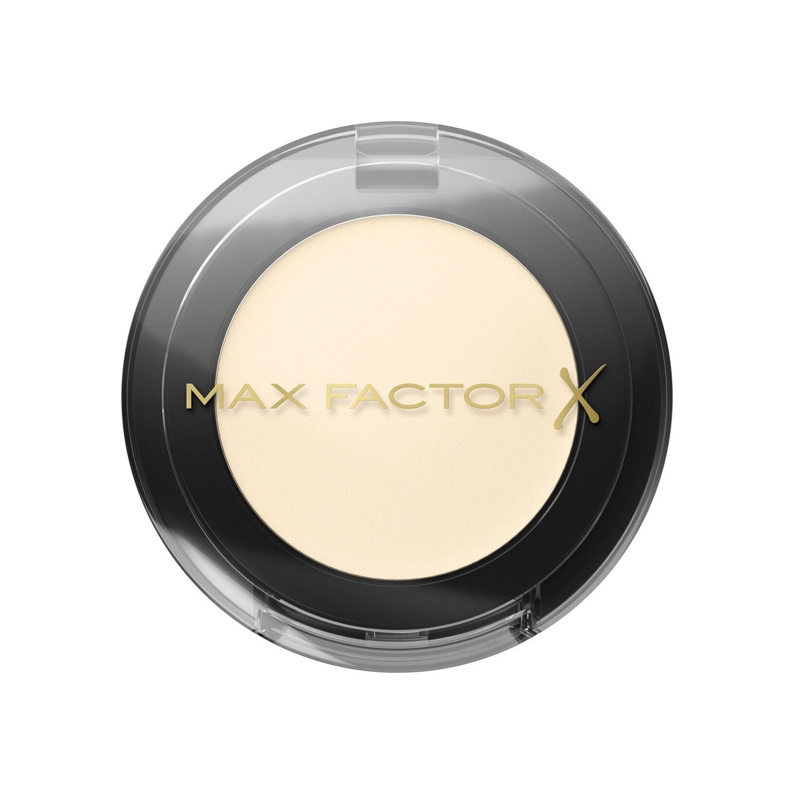 Ombretto in polvere Max Factor Masterpiece Mono beige in cialda circolare con logo oro