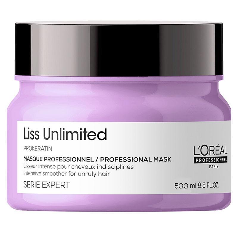 Lu00b4Oru00e8al Maschera Capelli Lisci Liss Unlimited Serie Expert 500ML