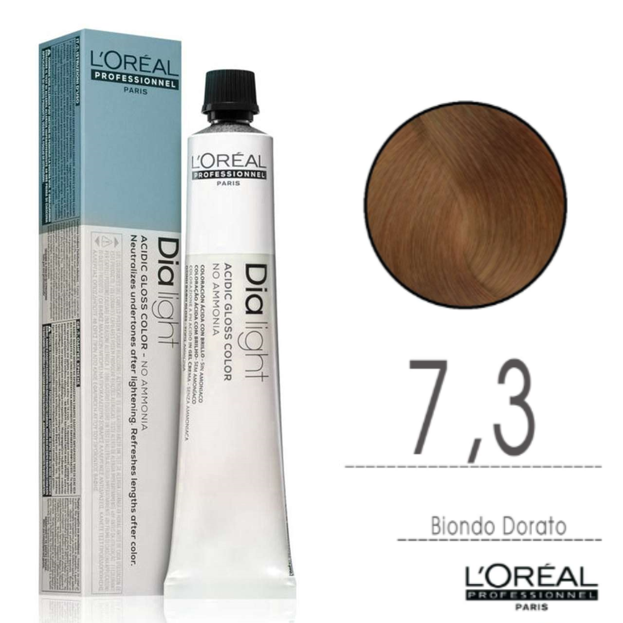 l'oru00e9al-tinta-dia-light-tono-su-tono-50ml-7.3-biondo-dorato- L'Oru00e9al Tinta Dia Light Tono Su Tono 50ML 7.3 Biondo Dorato