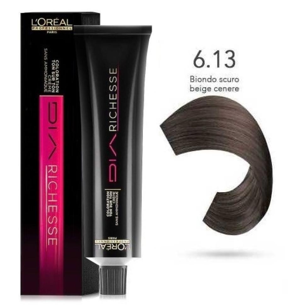 l'oru00e9al-tinta-dia-richesse-tono-su-tono-50ml-6.13-biondo-scuro-beige-cenere L'Oru00e9al Tinta Dia Richesse Tono Su Tono 50ML 6.13 ufeffBiondo Scuro Beige Cenere