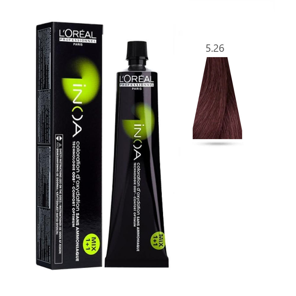 L'Oru00e9al Tinta Inoa Senza Ammoniaca 60ML 5.26 Castano Chiaro Irise Rosso