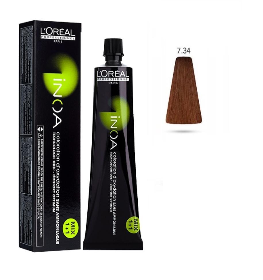 l'oru00e9al-tinta-inoa-senza-ammoniaca-60ml-7.34-biondo-dorato-ramato L'Oru00e9al Tinta Inoa Senza Ammoniaca 60ML 7.34 Biondo Dorato Ramato