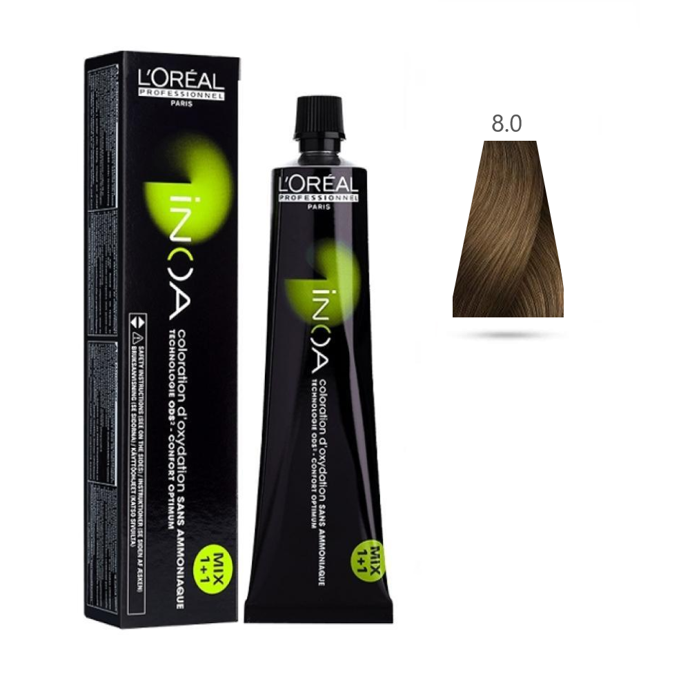 l'oru00e9al-tinta-inoa-senza-ammoniaca-60ml-8.0-biondo-chiaro-rotondo L'Oru00e9al Tinta Inoa Senza Ammoniaca 60ML 8.0 Biondo Chiaro Rotondo