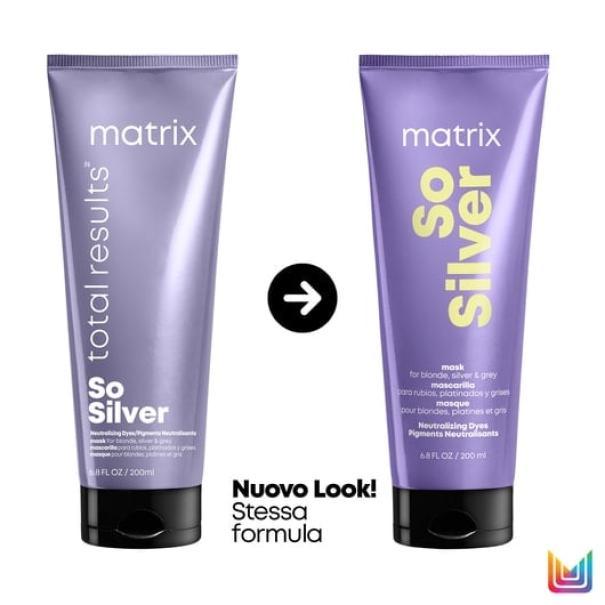 Flacone della maschera antigiallo So Silver MATRIX, formato 200 ML