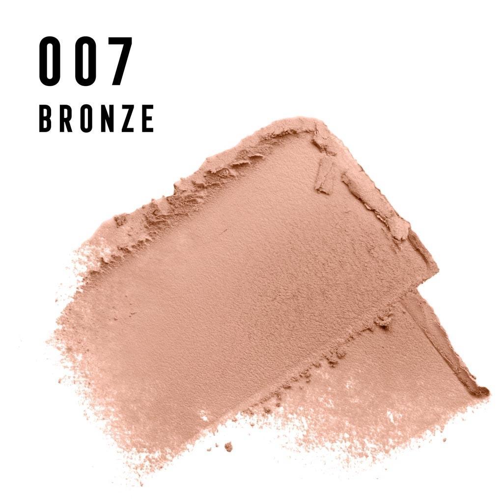 max-factor-fondotinta-facefinity-compact-07-bronze Fondotinta Facefinity Compact tonalità 007 Bronze, texture in polvere beige-bronzata