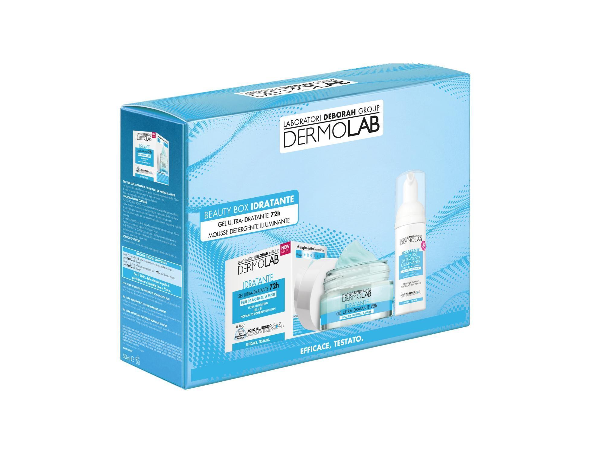 dermolab-beauty-box-idratante-gel-ultra-idratante-72-ore-+-mousse-45-ml Dermolab Beauty Box Idratante Gel Ultra Idratante 72 Ore + Mousse 45 ML