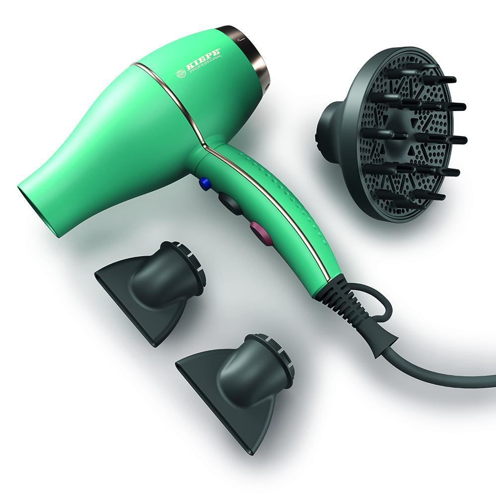 kiepe-phon-bloom-2000w-verde Phon con tre diffusori/accessori staccati inclusi nella confezione