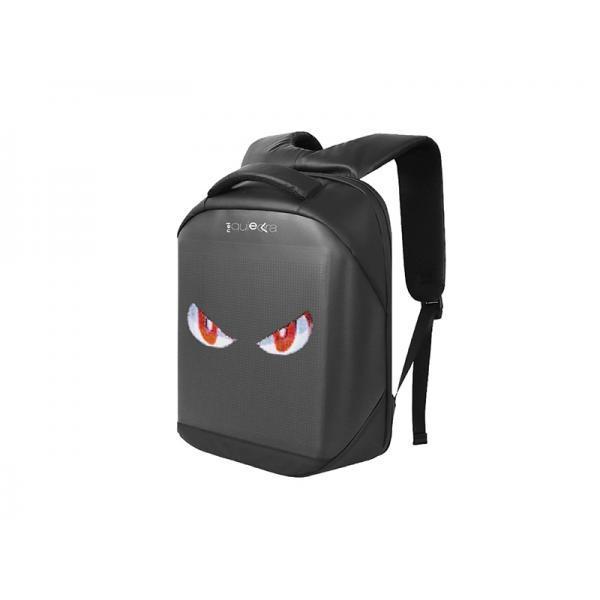 Zaino con schermo LED frontale e connettività wireless