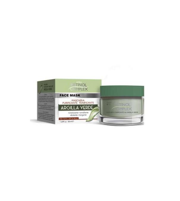 retinol-complex-maschera-viso-purificante-tonificante-argilla-verde-50ml-205 Retinol Complex Maschera Viso Purificante Tonificante Argilla Verde 50ML 205