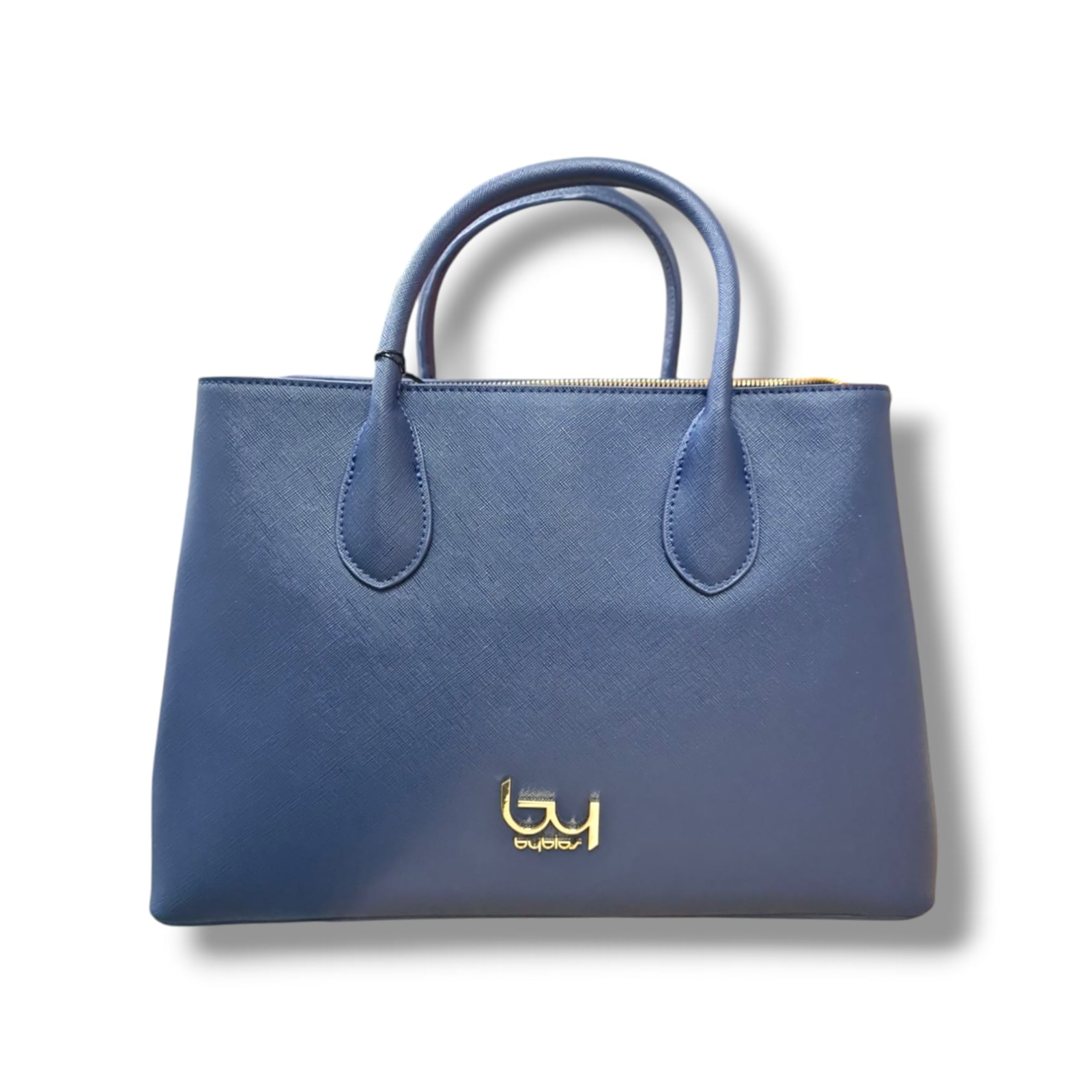 Borsa BYBLOS sintetico blu navy con manici e logo