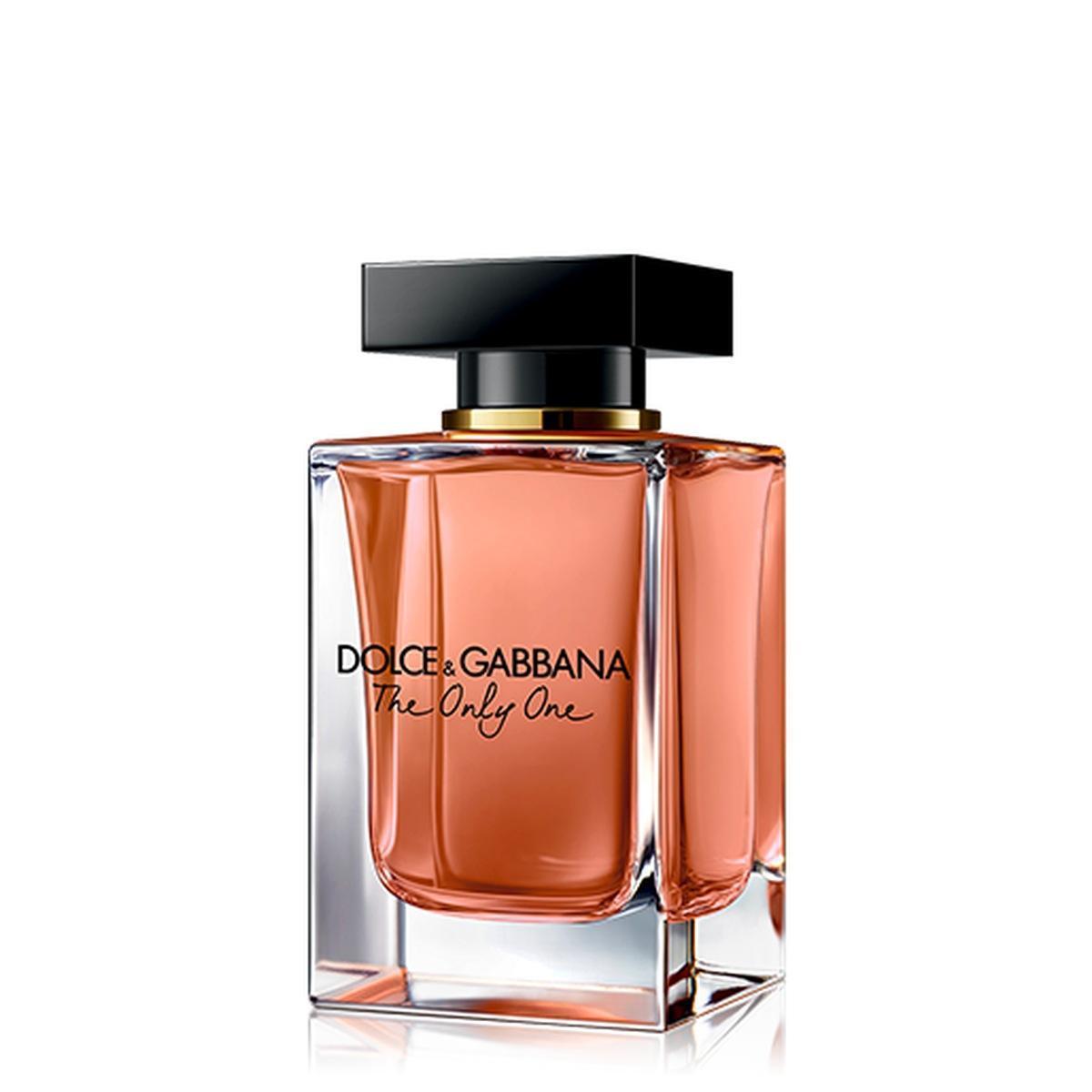 Profumo DOLCE&GABBANA The Only One 100 ML, flacone rettangolare in vetro corallo con tappo nero