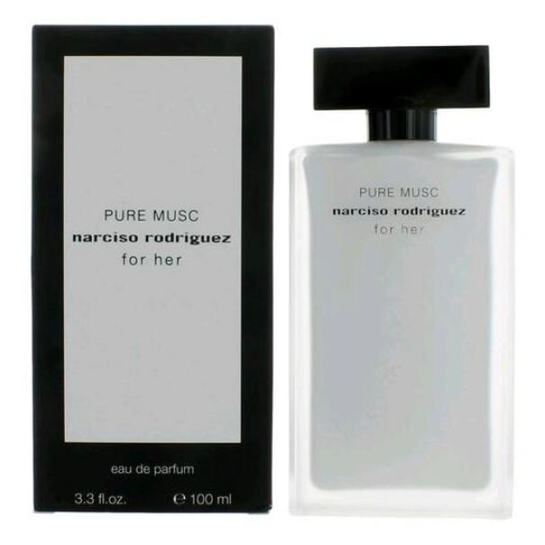 narciso rodriguez e.d.p.n.rodriguez pure musc 100ml - foto 1 Narciso Rodriguez Pure Musc 100ml, bottiglia con confezione nera, vista frontale