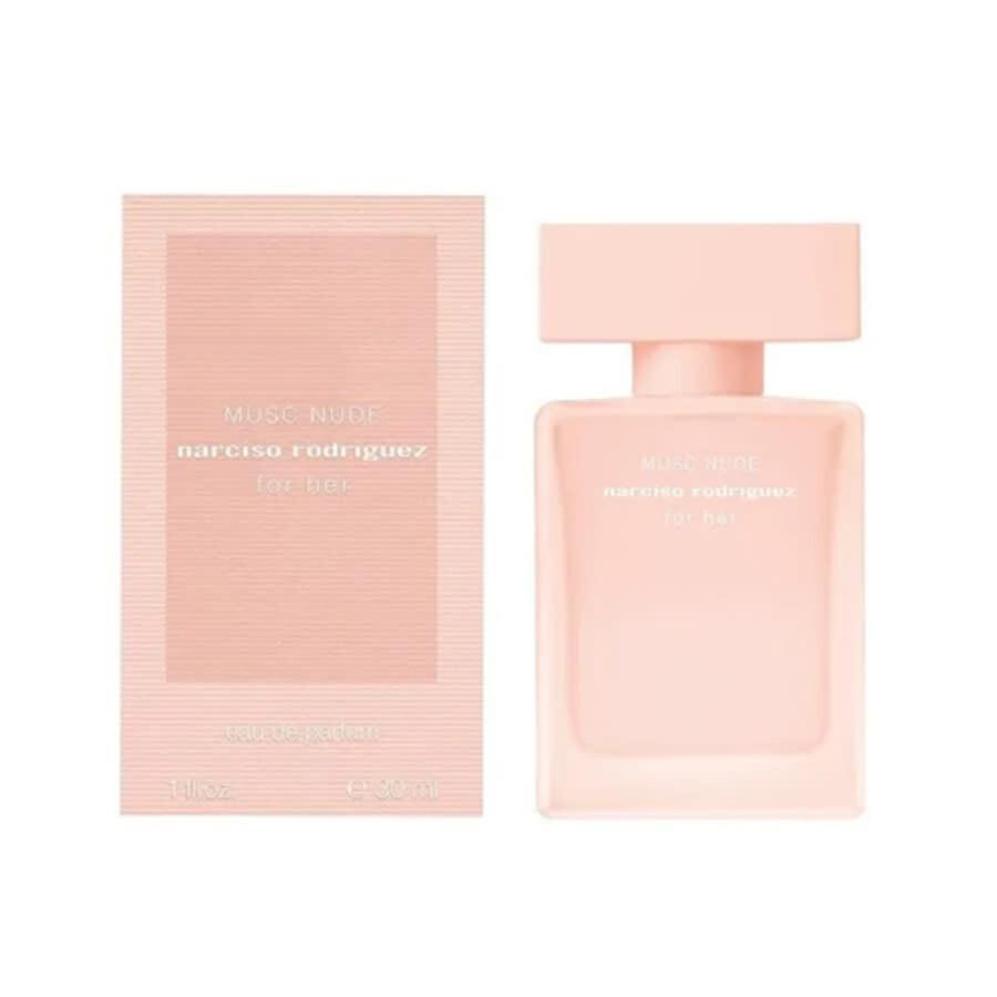 narciso rodriguez e.d.p.n.rodriguez musk nude 30 ml - foto 1 Flacone di profumo Narciso Rodriguez Musk Nude 30ml con confezione su sfondo bianco