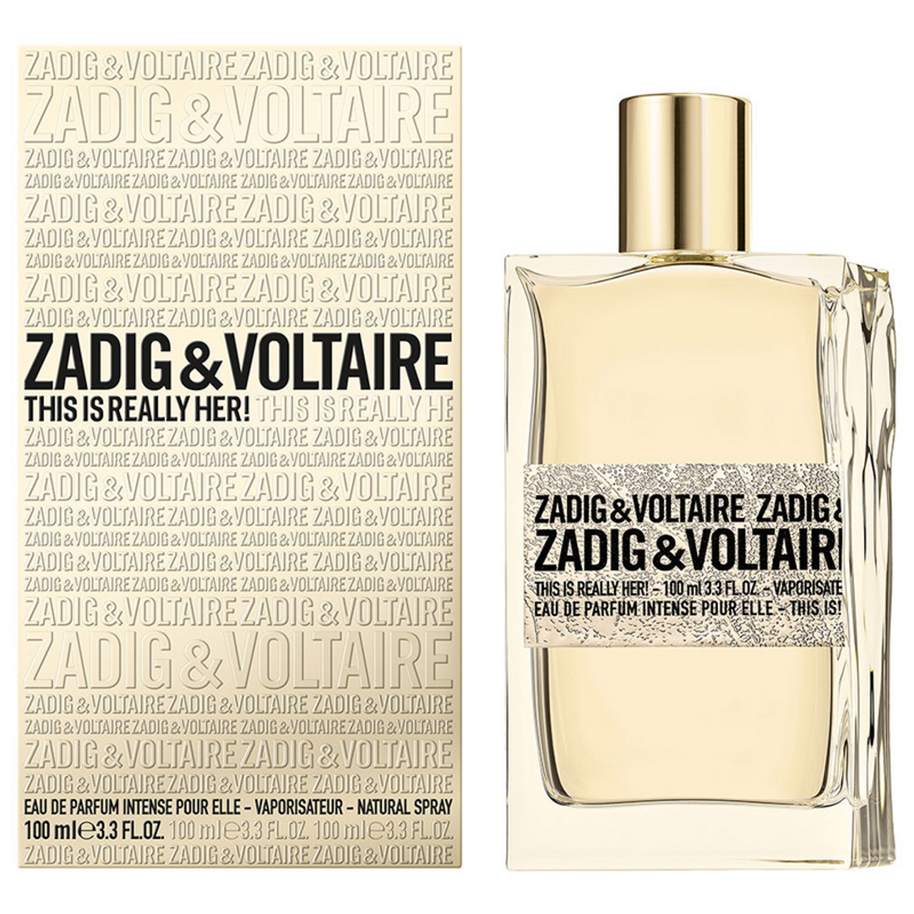 Bottiglia di profumo Zadig & Voltaire Really Her eau de parfum 100ml con confezione
