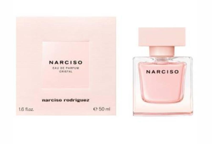 Confezione e flacone di Narciso Rodriguez Eau de Parfum Narciso Cristal 50ml
