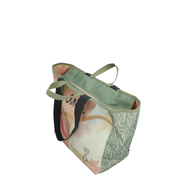 anekke-borsa-a-spalla-da-spiaggia-alma-40494-223 Anekke Borsa Alma 40494-223 aperta vista dall'alto con manici estesi