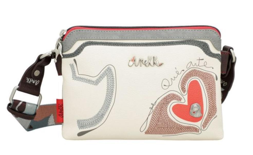 anekke-borsa-a-tracolla-ole-40763-160 Borsa beige con dettagli rossi, cuore decorativo, tracolla tessuto multicolore