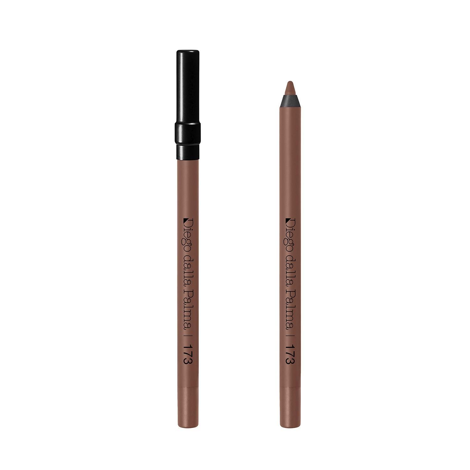 diego-dalla-palma-lipliner-stayonme-173 Due lipliner Diego Dalla Palma Stayonme 173: uno con cappuccio e uno applicato, mostrando il prodotto