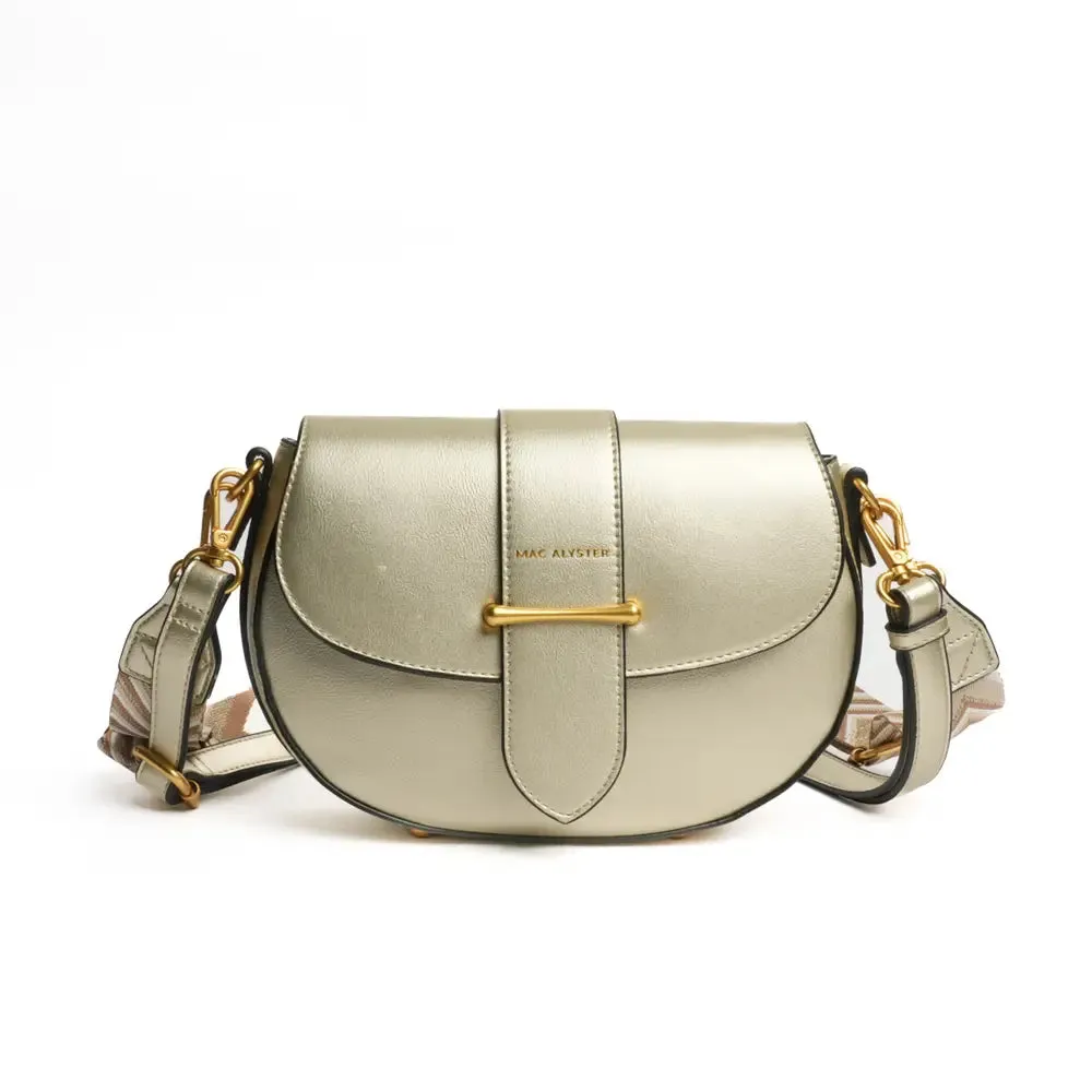 MAC ALYSTER borsa a spalla champagne, chiusura centrale MS-552-02