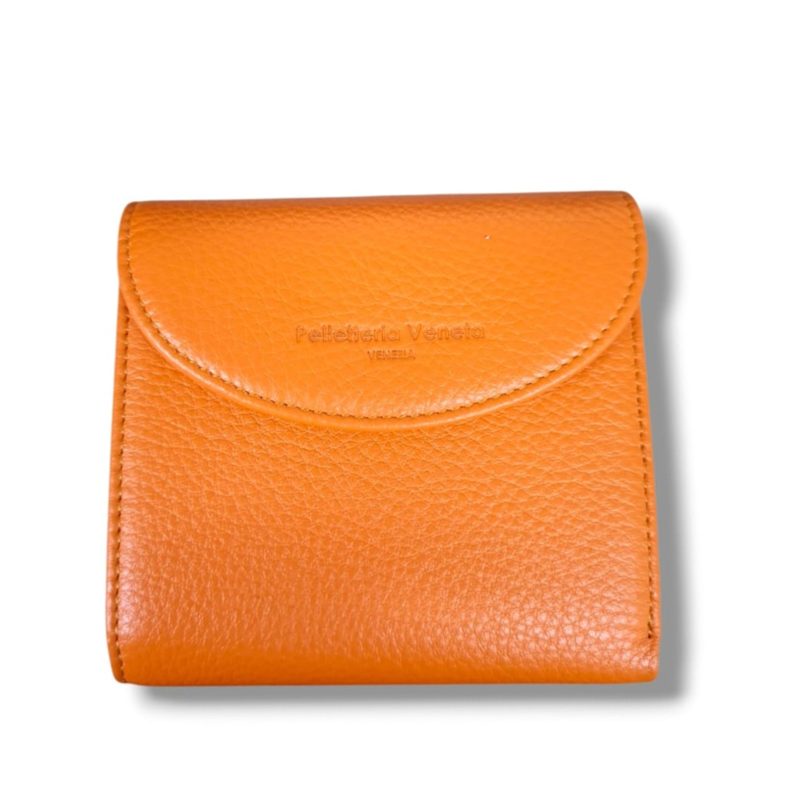 Portafoglio in pelle arancio PELLETTERIA VENETA PFV1525, vista frontale