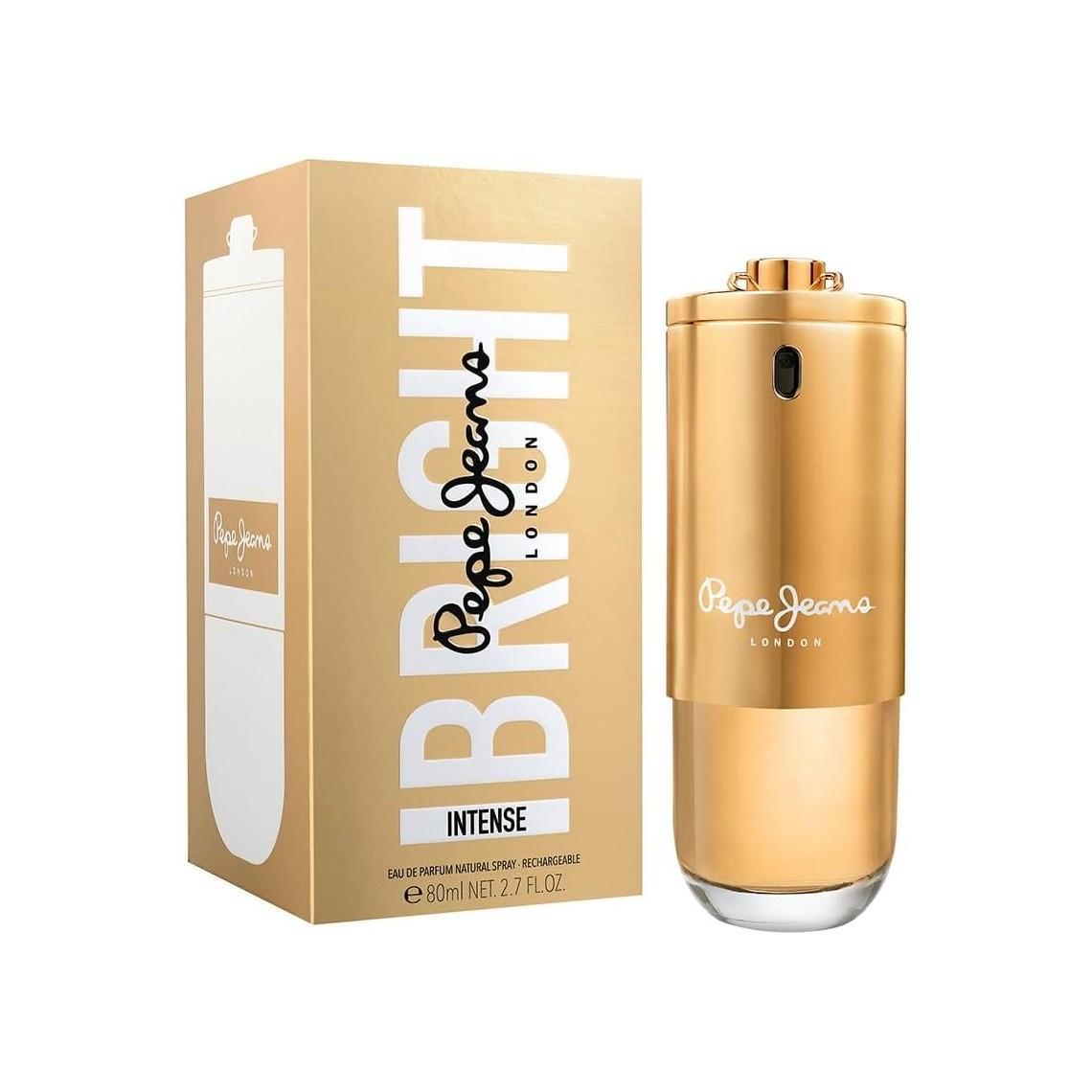 pepe jeans e.d.p.pepe j.bright int.her 80ml - foto 1 Profumo Pepe Jeans Bright Intense Her flacone dorato in scatola beige