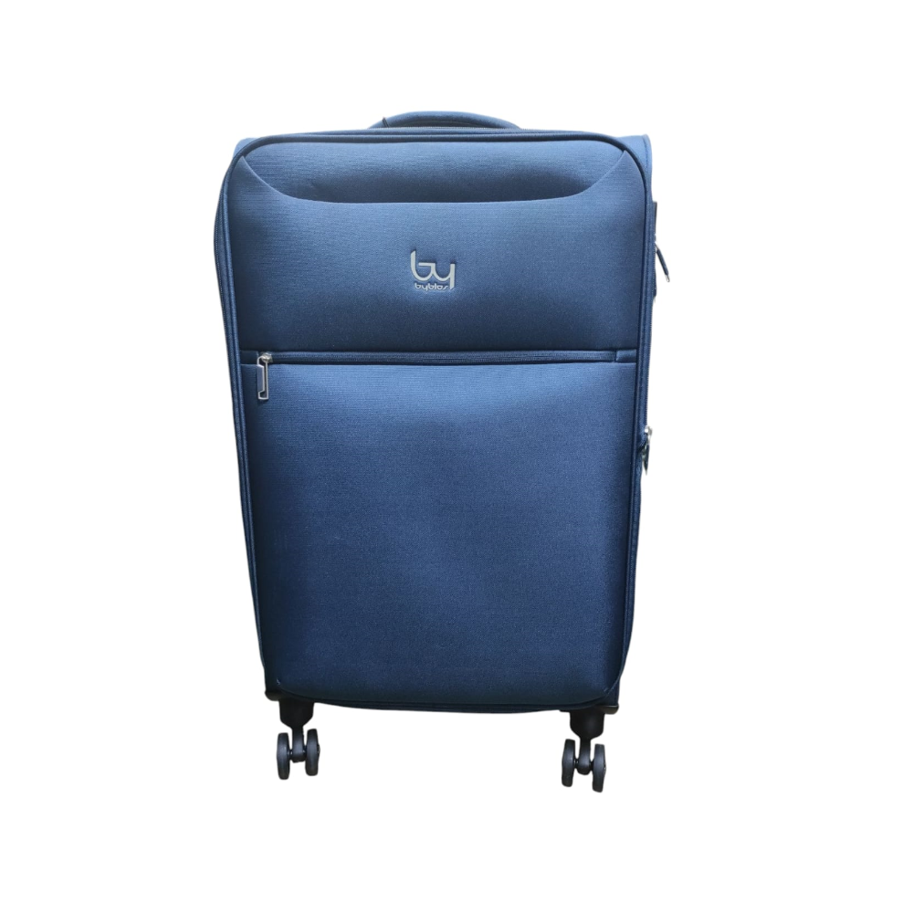 byblos byblos valigia sintetica navy taglia l byvs09bx 026 l - foto 1 Valigia sintetica BYBLOS blu navy grande formato con ruote e maniglia telescopica
