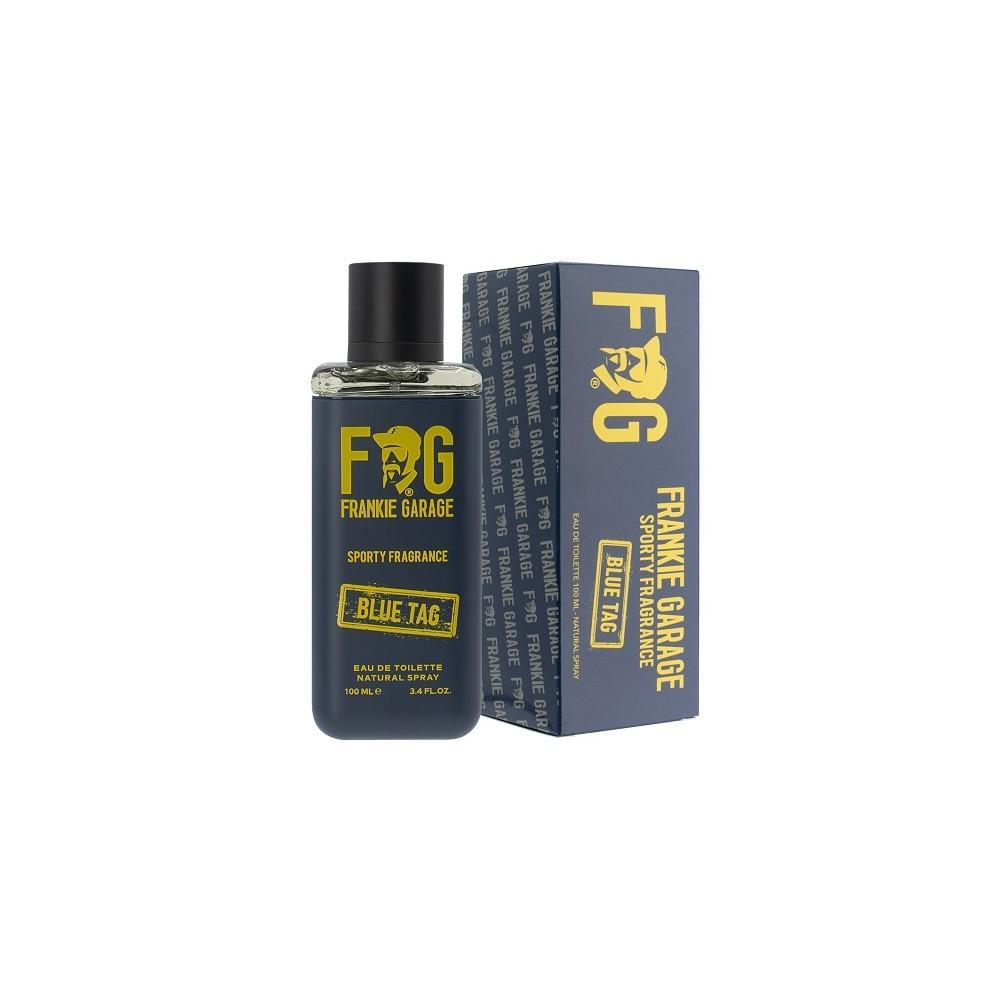 Profumo F90 Frankie Garage 100ml blu con confezione e tappo nero