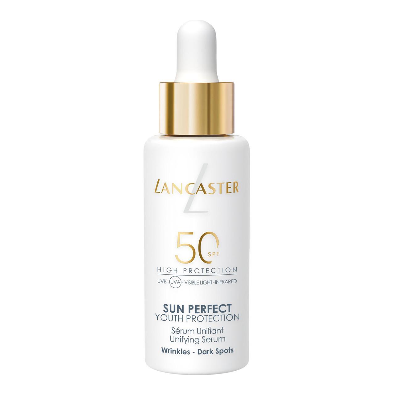 Serume protettivo uniformante SPF50 della linea Lancaster