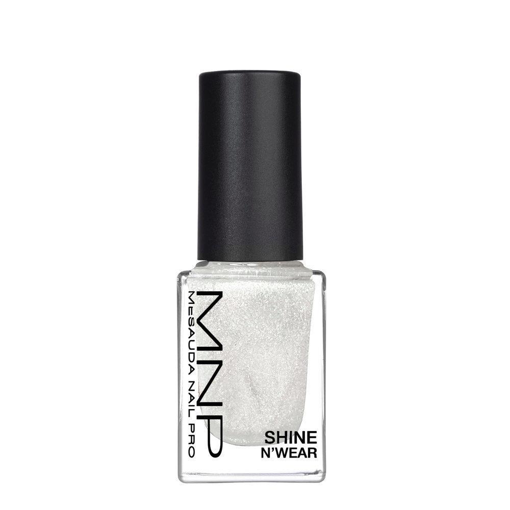 Bottiglia di smalto per unghie MNP SHINE N'WEAR colore Galactic su sfondo bianco