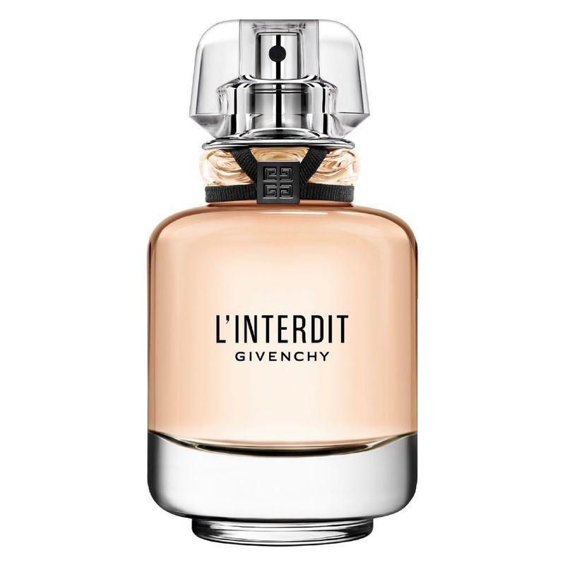 givenchy e.d.p.givenchy l'interdit abs 50ml - foto 1 Bottiglia profumo Givenchy L'Interdit Absolute 50ml, boccetta trasparente e tappo cromato