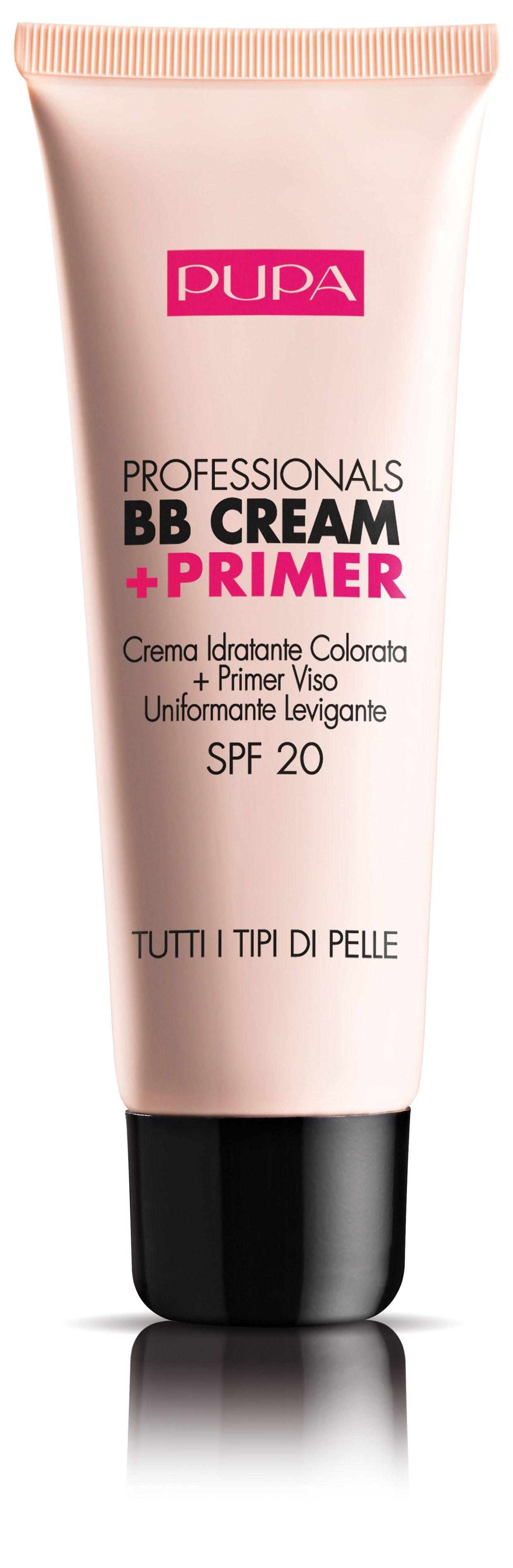 BB Cream Pupa n.01, tubo 50ml, confezione rosa e nera