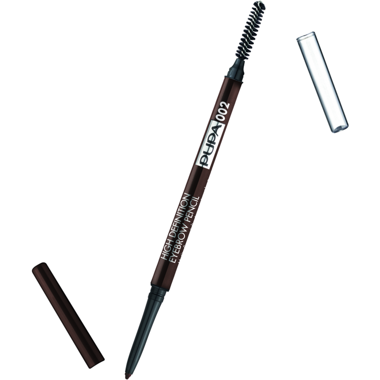 PUPA Eye Brow Definition 02 matita e spazzola, prodotto isolato con cappucci