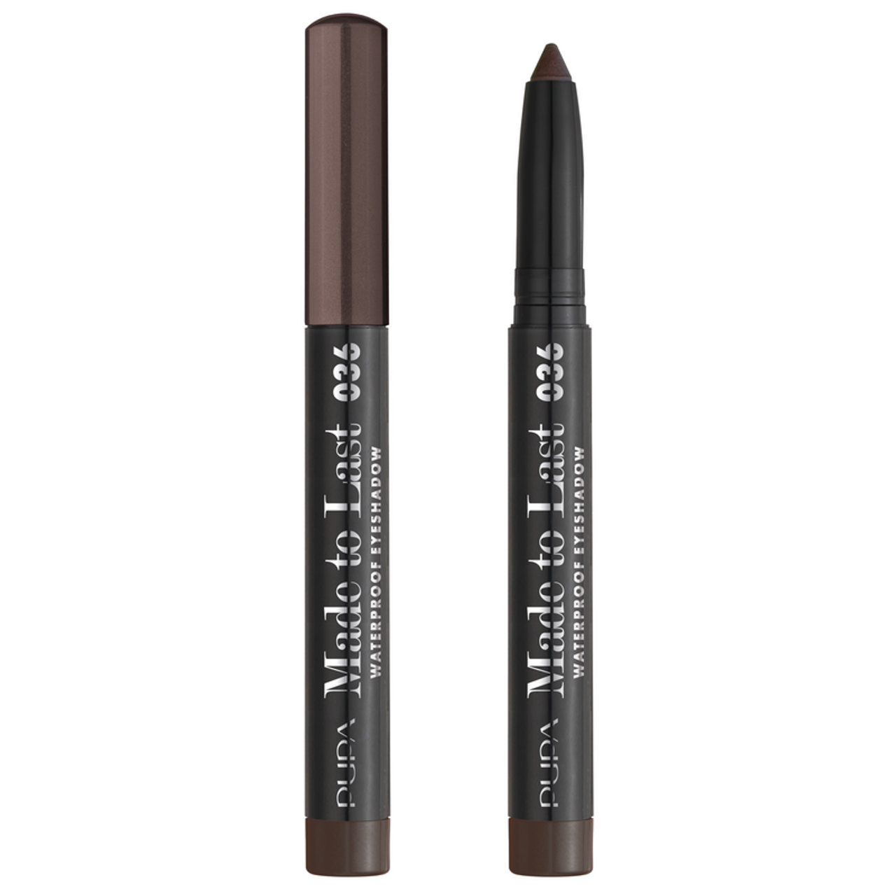 pupa pupa made to last wp eyeshad36 - foto 1 Due eyeliner waterproof PUPA Made to Last: punta arrotondata marrone e punta affusolata nera