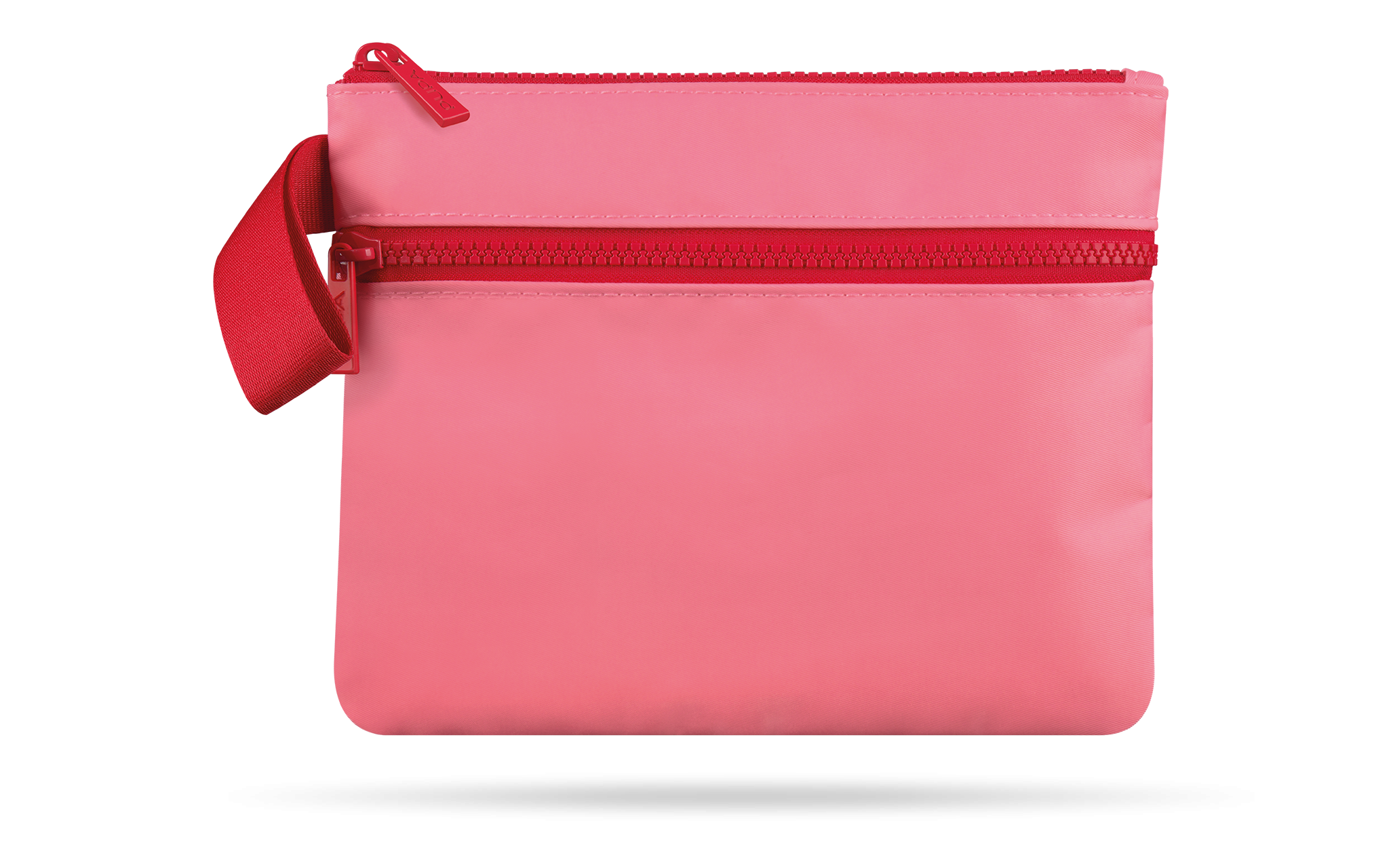 pupa pupa kit vamp!+wonder me ill. - foto 1 Borsetta clutch rosa con chiusura a cerniera e dettagli rossi