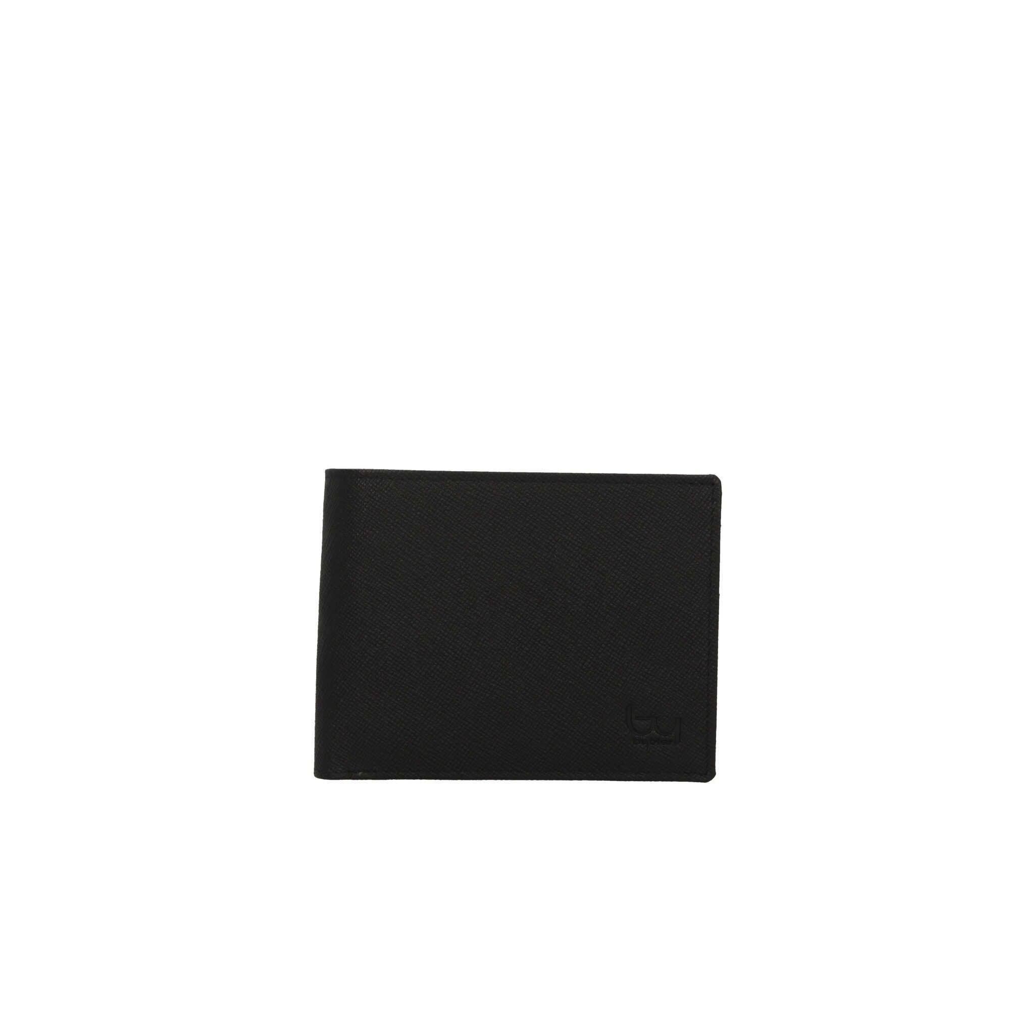 Portafoglio BYBLOS in pelle nera da uomo, modello BYPP10A15