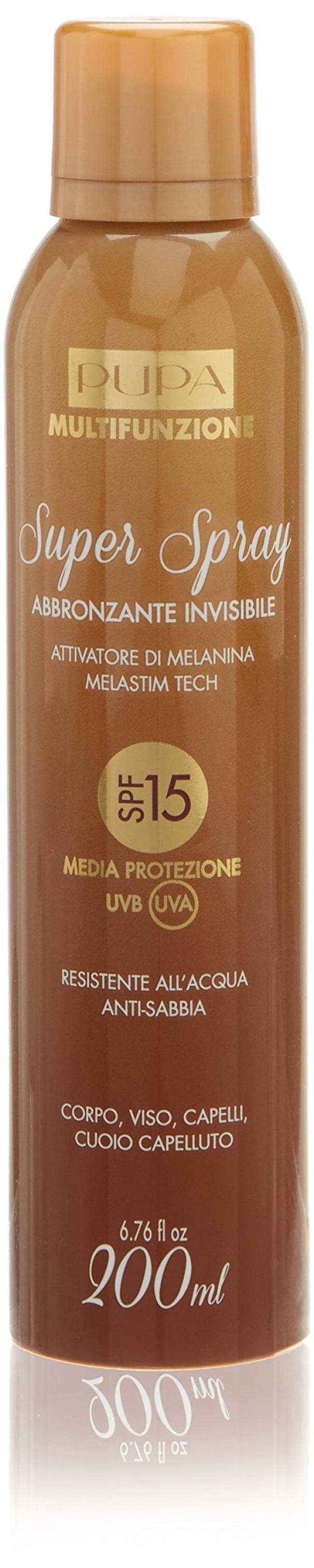 pupa pupa sun spray inv.spf15 200ml - foto 1 Spray solare protettivo Pupa SPF 15 da 200ml per protezione solare