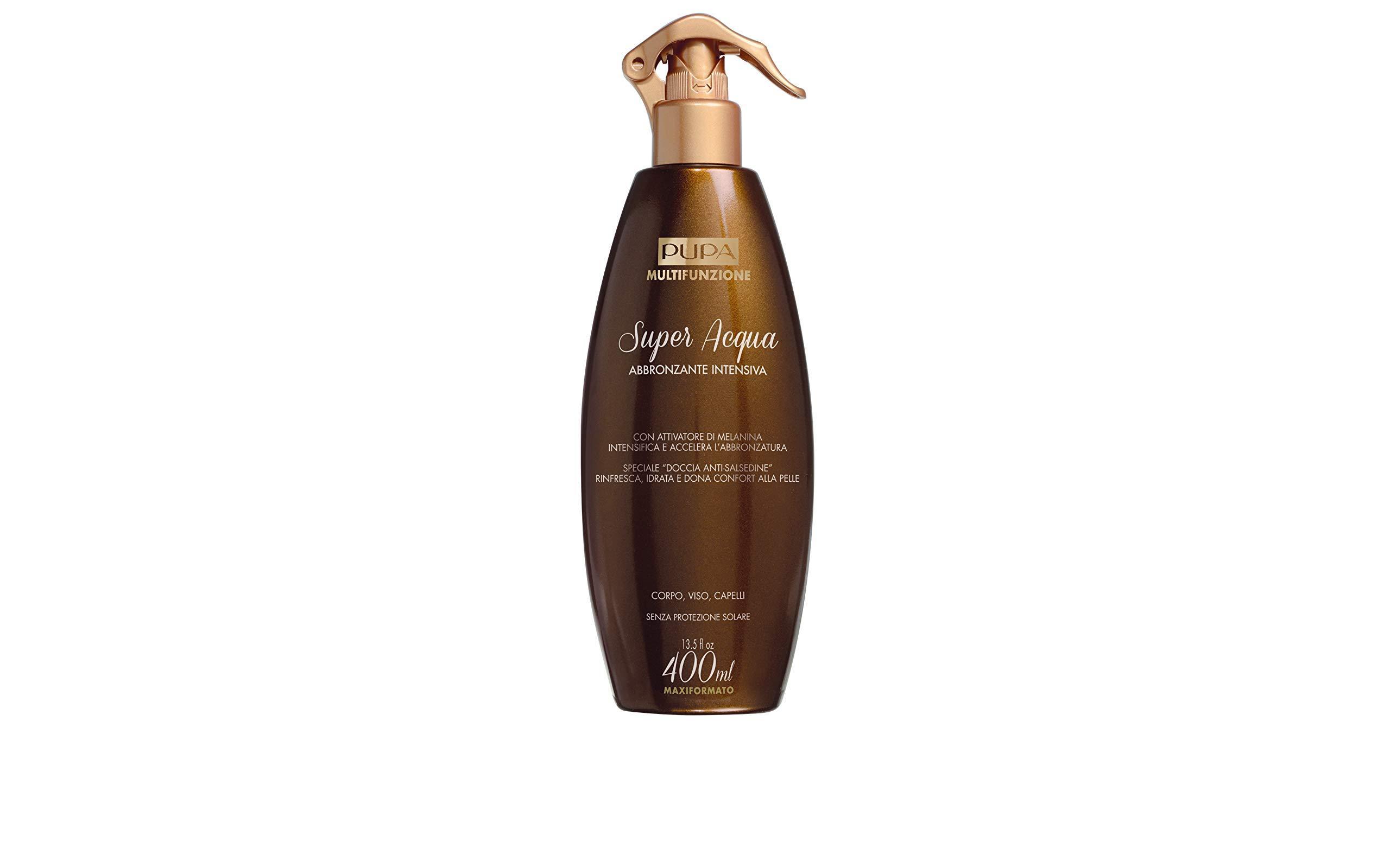 pupa pupa sun acqua abbr.400ml - foto 1 Acqua solare abbronzante Pupa, flacone da 400 ml con protezione solare